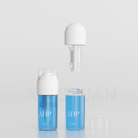 XINGYUAN Bouteille à pompe sans air pour liquide et poudre Bouteille à double chambre en plastique vide personnalisée