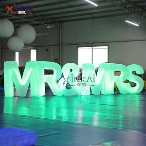 Luci per decorazioni di nozze lettera gonfiabile per tendone Led grandi lettere gonfiabili giganti illuminate Led Marquee Love Mr & Mrs Letters - Product Image 6