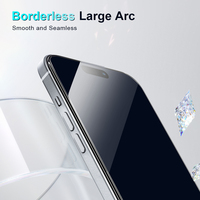 Lot de 10 films de protection d'écran en verre trempé pour iPhone 17, 16, 15 Pro Max – Protection de confidentialité en gros