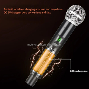 Microphone Dynamique sans Fil UHF Professionnel PG48 4 Canaux Portatif pour Karaoké OEM Vocal <span class=keywords><strong>SM</strong></span> <span class=keywords><strong>58</strong></span> pour KTV, Église, Discours, Karaoké - Product Image 3