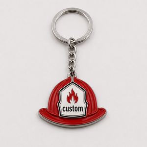 Llavero con Mini Gorra Personalizado del Fabricante, Estilo Conmemorativo de Bombero, Cadena para Llaves, Regalo para Equipo Voluntario de Estación de Bomberos - Product Image 3