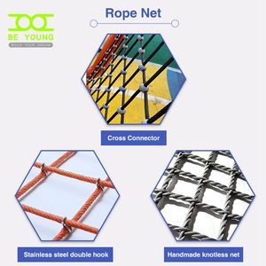 Easy — aire de jeux d'extérieur pour enfants, en filet de Nylon, escalade, toile d'araignée, brouilleur, corde triangulaire, structure robuste - Product Image 5