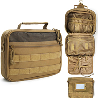 Trousse de Toilette Tactique Suspendue, Organisateur de Voyage Multi-compartiments avec Système MOLLE