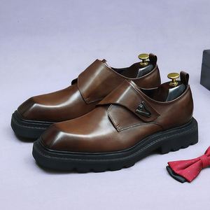 Botas de Hombre con Punta en Pico y Plataforma, Estilo Británico, de Cuero Genuino, Casuales de Negocios, Botines Modernos para Motocicleta - Product Image 3