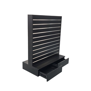 Slat Wall Stand Showcase <strong>with</strong> Hooks/<strong>Shelves</strong> Retail Store Slat <strong>Shelf</strong> - Product Image 6