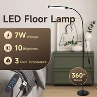7W lampe de Table de chevet USB veilleuse salon debout lumière décor à la maison hôtel chambre Led lampadaire
