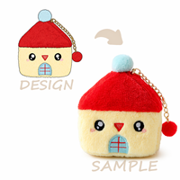 28cm Maßgefertigtes Plüschtier 15cm Plüschpuppe Superweich Polyester Vinyl-Gesicht Anpassbare Anhänger-Figur PP-Baumwollfüllung Kuscheltier