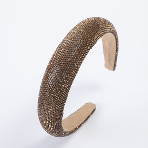 Serre-têtes de luxe en strass, en maille de haute qualité, accessoires capillaires larges pour mariage, vente en gros - Product Image 6