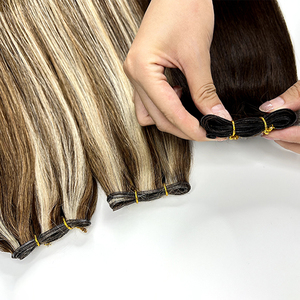 <span class=keywords><strong>Precio</strong></span> <span class=keywords><strong>de</strong></span> Fábrica Extensiones <span class=keywords><strong>de</strong></span> Cabello Slavic Genius 12A <span class=keywords><strong>de</strong></span> <span class=keywords><strong>Doble</strong></span> Trama, Lisas y Sedosas, Cortables, Sin Retorno, Trama Fina, Proveedor Mayorista - Product Image 5