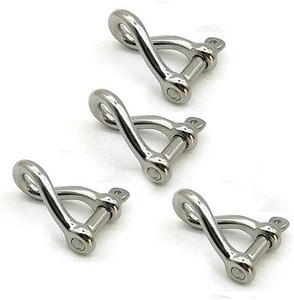 316 thép không gỉ Twist còng dưới 5/16 "8 mét vít <span class=keywords><strong>pin</strong></span> xiềng xích cho lực kéo dây thép dây MARINE xử lý phụ kiện - Product Image 1