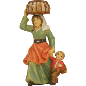 ZICOM Germany 11cm Christmas <b>Nativity</b> Figure <b>Set</b> Maid with Child and Chickens for <b>Nativity</b> <b>Scenes</b> (9069-K001-32) - Product Image 1