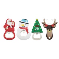 Ouvre-bouteille magnétique de Noël personnalisé avec aimant pour réfrigérateur, cadeau promotionnel de Noël