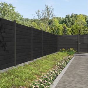 Pannelli di recinzione in legno resistenti ai raggi UV in stile moderno recinzione per <span class=keywords><strong>giardino</strong></span> privacy all'aperto - Product Image 6