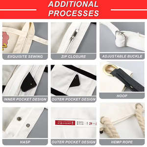 Tas Belanja Kanvas Katun Desainer Ramah Lingkungan, Dapat Digunakan Kembali, Ukuran Logo Sesuai Pesanan, Laris Manis, Tas Pantai Katun - Product Image 5