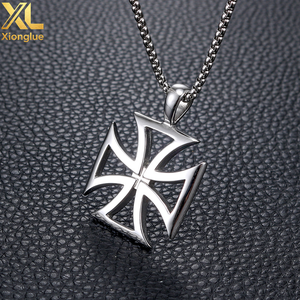 Collar de Caballero Templario, Collar con Cruz de Acero Inoxidable, Joyería de Moda para Hombre - Product Image 4