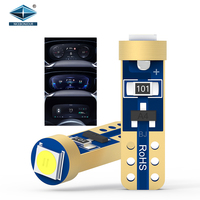 Ampoule LED 3000K Wedge T5 168 921 W5W Ampoule LED pour intérieur de voiture Dôme Carte Porte Lumière Plaque d'immatriculation