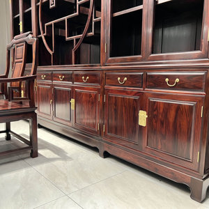 Escritorio de Madera de Dalbergia Negra Estilo Chino Simple, Muebles de Palisandro Natural, Librería de Estudio - Product Image 5