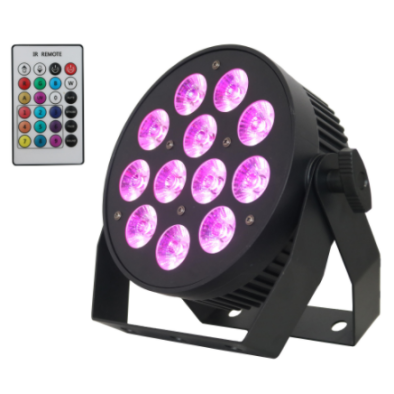 Professional Event Stage Mini Remote LED Par Light 12X10W 4in1 LED Uplight Without Fan for Outdoor Performance Events
