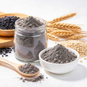 Poudre de riz <span class=keywords><strong>noir</strong></span> naturel sans gluten, riche en anthocyanes, pour la pâtisserie et les boissons, en vrac, OEM, directement de l'usine - Product Image 3