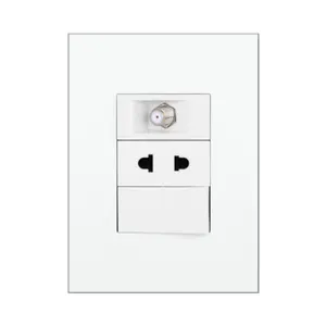 2022 white plastic case electrical wall socket switch switch socket electric JK