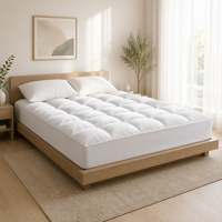 Surmatelas en mousse à mémoire de forme Queen Size au design moderne avec housse amovible, extra épais, pour usage hospitalier, rafraîchissant