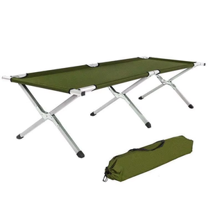 <span class=keywords><strong>Lit</strong></span> de camp <span class=keywords><strong>pliant</strong></span> en acier robuste, pliable, peu encombrant, facile à transporter, pour secours d'urgence en cas de catastrophe, vente en gros - Product Image 1