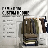 Sweat à capuche surdimensionné Cenloong en molleton bouclette avec patch en chenille, effet délavé vintage, gris, avec cordons en corde, pour homme