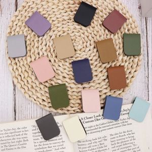Creative PU Leather Magnetic <b>Bookmark</b> Minimalist 16 Colors Page Clip Book Lover Gift Promotional <b>Bookmark</b> for Teacher - Product Image 2
