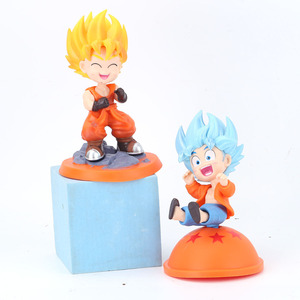Dragons Balls figura de acción 15cm 4 estilos lindo Goku Anime figura de acción sonriente Goku Anime decoración de escritorio adorno de muñeca de dibujos animados - Product Image 5