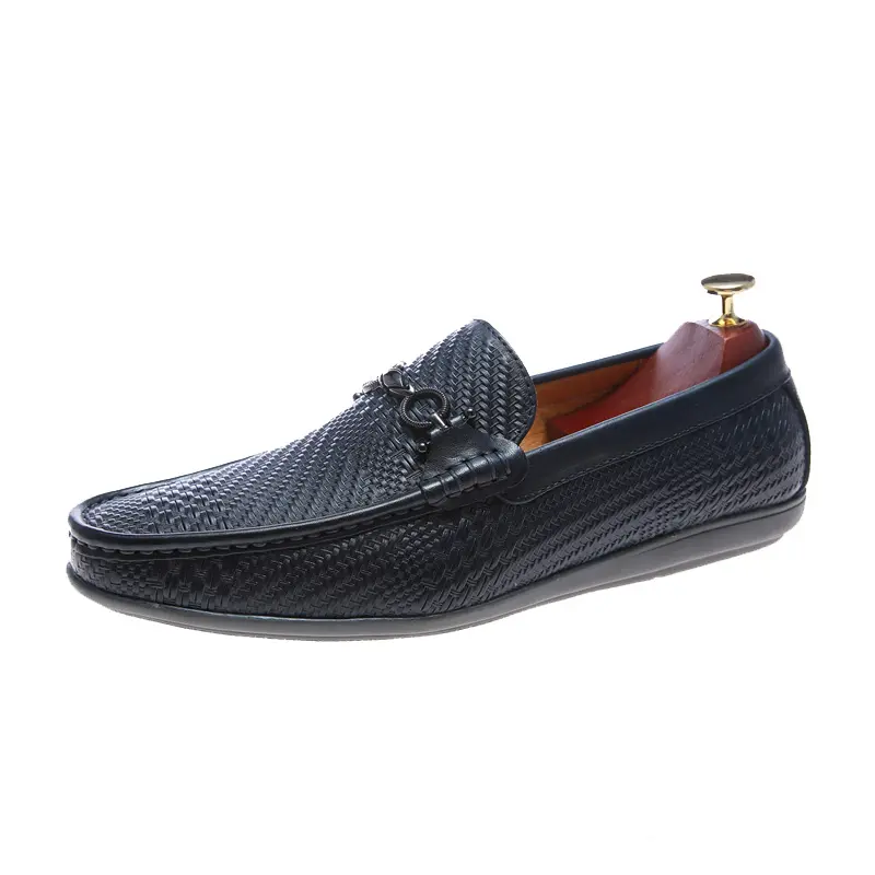 Wholesale Men's Shoe Luxury Genuine Leather Casual Driving Flats Shoe Mens Loafers Moccasins Italian Shoe for Men