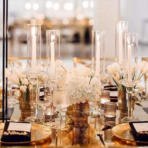 3 Pcs Crystal <strong>Glass</strong> <strong>Candle</strong> <strong>Holder</strong> Crystal Candelabra Tabletop Centerpieces Wedding Decoration Home Party Decor <strong>Candle</strong> <strong>Holder</strong> - Product Image 6