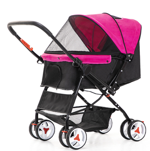 <span class=keywords><strong>Poussette</strong></span> <span class=keywords><strong>pour</strong></span> animaux de compagnie JXB, moderne, luxueuse, <span class=keywords><strong>d</strong></span>étachable, pliable, en métal, à quatre roues, écologique, pliage à une touche, <span class=keywords><strong>poussette</strong></span> de voyage <span class=keywords><strong>pour</strong></span> animaux de compagnie - Product Image 2