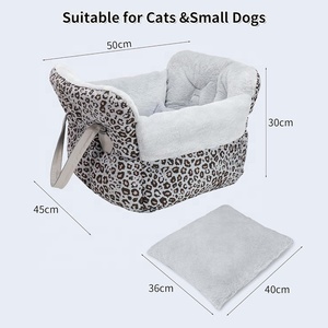 Asiento elevador de coche para perros, cama de viaje y al aire libre para mascotas, asiento de coche para perros con almohada extraíble y cinturón de seguridad, cama lavable para mascotas - Product Image 5