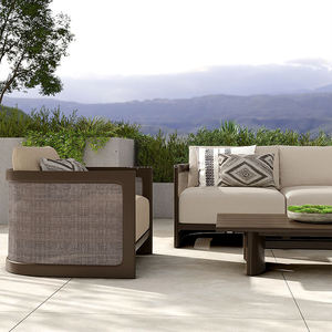 Moderno patio sofá al aire libre impermeable Patio <span class=keywords><strong>jardín</strong></span> Muebles Resort aluminio lujo <span class=keywords><strong>Hotel</strong></span> PE ratán <span class=keywords><strong>jardín</strong></span> sofás conjuntos - Product Image 2