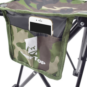 Chaise pliante GeerTop 35x30x30cm, structure en fer, tissu Oxford, chaise de pêche et de camping avec sac de transport - Product Image 4