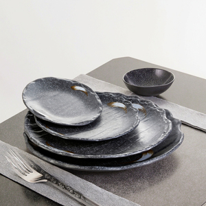 New Design Unbreakable Restaurant Melamine Round Black <strong>Side</strong> <strong>Plate</strong> - Product Image 6