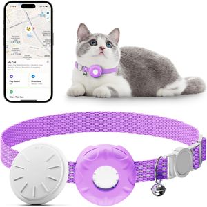 Collier GPS HONGTOP H pour chat, étanche IPX7, suivi en temps réel via Bluetooth pour Apple Find My iOS, surveillance des animaux de compagnie - Product Image 1
