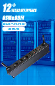 מותאם אישית germetre חכם c19 6-דרך חכם pdu ציוד הפצת חשמל מתכת עמיד - Product Image 6