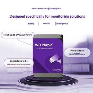 ฮาร์ดไดรฟ์แบบกลไกสำหรับการเฝ้าระวังขนาด <span class=keywords><strong>4TB</strong></span> สำหรับ Purple CMR 3.5 นิ้ว WD44PURZ SATA 128MB - Product Image 2