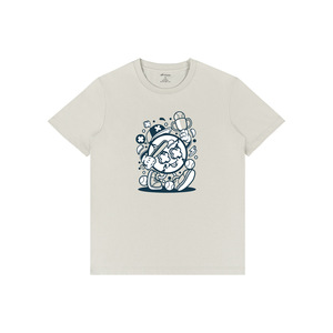 T-shirt à manches courtes imprimé dessin animé de baseball américain, marque de mode unisexe, haut de sport décontracté simple, Tiktok Single <span class=keywords><strong>Q</strong></span> - Product Image 5