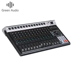 GAX-GBR16 16 channel mixer USB performance effect device with Blueteeth mp3 seven-segment equalization monitor studio mixer