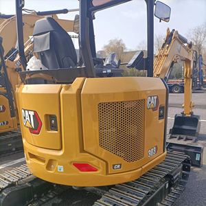 รถขุดไฮดรอลิกตีนตะขาบ CAT303CR ยอดนิยม ใช้ในงานหนัก ผลิตในจีน ชิ้นส่วนหลัก มอเตอร์ เกียร์บ็อกซ์ ปั๊ม PLC รุ่นปี 2016 น้ำหนัก 3.5 ตัน ระยะขุด 0.1-0.2 เมตร - Product Image 1