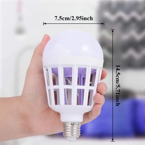 Trampa para Plagas LED 2 en 1 JOYINLED, Bombilla E26/E27 de 220V/110V, Paquete de 1/2, Eliminador de Insectos, Mata Mosquitos para el Hogar, Cocina, Patio - Product Image 6