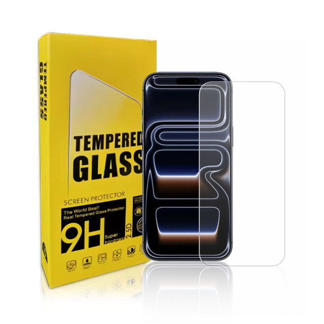2.5D Anti Scratch for iPhone 17 Screen Protector Clear 9H Tempered Glass for iPhone 15 /16 Pro /17 Pro Max/iPhone 17