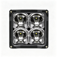 Nouvelle lampe de travail LED carrée de 4 pouces 40W, étanche IP67, 12-48V, angle réglable, lampe auxiliaire de conduite, tout-terrain, voiture, camion, chariot élévateur