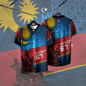 Design personalizzato del modello bandiera giorno dell'indipendenza t-shirt sportiva estiva da uomo t-shirt personalizzata logo e Design bandiera nazionale - Product Image 4