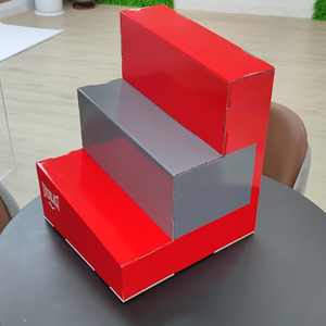 Commercial Carton Shoe Corrugated Display Stands Box Case Pop Paper Shoe Counter Cardboard Display Rack For Retail Shop