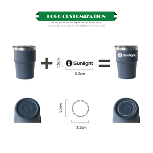 Tasse à café personnalisée en acier inoxydable isolée, <span class=keywords><strong>gobelet</strong></span> de voyage empilable, mug thermique sous vide pour latte avec nom gravé au laser - Product Image 3