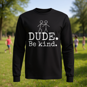 Dude Be Kind Camiseta de manga larga antiparacaidismo, unisex, talla para adultos - Product Image 3