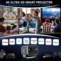 Projecteur intelligent Android A10 personnalisable, compatible 4K, mini projecteur vidéo LED portable, WiFi pour cinéma maison et films en plein air